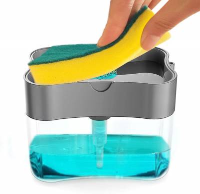 Latest Deal On 2 in 1 Soap Dispenser with Sponge - Dealsified
