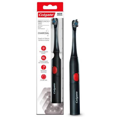 Latest Deal On Colgate PROCLINICAL 150 Sonic Charcoal Battery Powered Toothbrush - Dealsified
