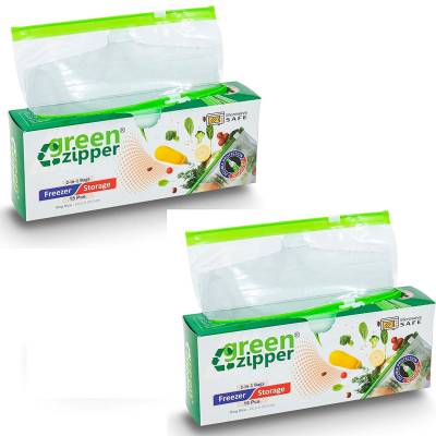 Freezer And Microwave Safe Re-Usable Zipper Bags for Vegetables (Pack Of Two) Latest Deal On Freezer And Microwave Safe Re-Usable Zipper Bags for Vegetables (Pack Of Two) - Dealsified