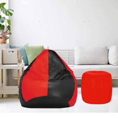 Latest Deal On Urban Classic Bean Bag with Footstool Filled with Beans - Dealsified