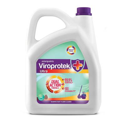 Latest Deal On Asian Paints Viroprotek Ultra Disinfectant Floor Cleaner Pine- 5 L - Dealsified