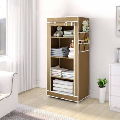 Latest Deal On Flipkart Perfect Homes Studio Single Door 4 Shelf PP Collapsible Wardrobe - Dealsified
