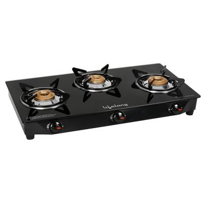 Lifelong Glass Top 3 Burner Gas Stove Latest Deal On Lifelong Glass Top 3 Burner Gas Stove - Dealsified