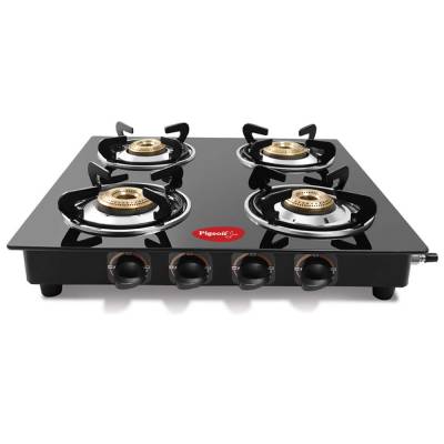 Latest Deal On Pigeon by Stovekraft Aster 4 High Powered Brass Burner Gas Stove - Dealsified
