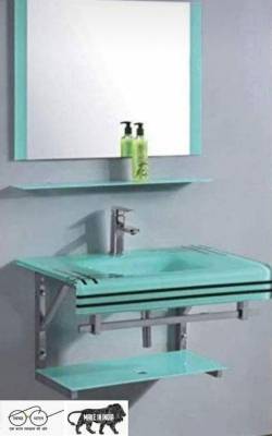 Latest Deal On ARANAUT Wash Basin Sky Blue Lip Counter Full Set with Steel Stand - Dealsified