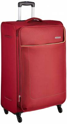 Latest Deal On American Tourister Jamaica Polyester 80 cms Wine Red Softsided Suitcase (27O (0) 70 003) - Dealsified