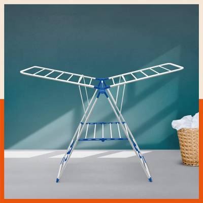 Latest Deal On Bathla Mobidry Neo - Foldable Clothes Drying Stand with Weather Resistant Frame - Dealsified
