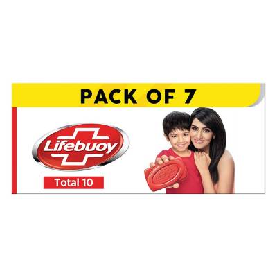 Latest Deal On Lifebuoy Total10 Germ Protection Bathing Soap - Combo Offer (150 g x 7) - Dealsified