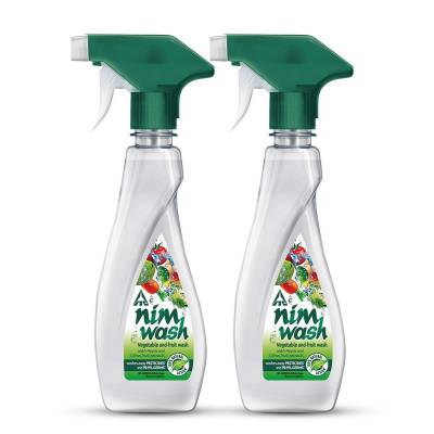 Nimwash Vegetable & Fruit Wash Spray, 450 ml (Pack of 2) Latest Deal On Nimwash Vegetable & Fruit Wash Spray, 450 ml (Pack of 2) - Dealsified