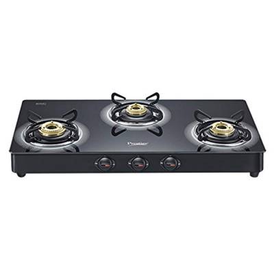 Latest Deal On Prestige Royale Plus GT03L 3 Burner Schott Glasstop Gas Stove - Dealsified