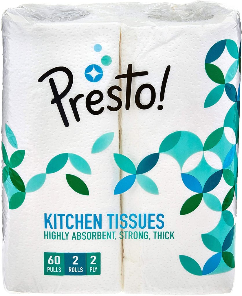 Latest Deal On Amazon Brand - Presto! 2 Ply Kitchen Tissue (2 Rolls) - Dealsified