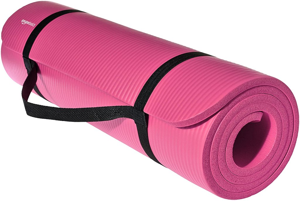 Latest Deal On AmazonBasics 13mm Extra Thick Yoga and Exercise Mat with Carrying Strap - Dealsified