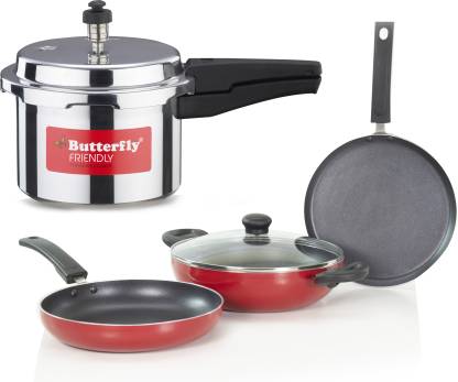 Butterfly Friendly Induction Base Kitchen Starter Kit Induction Bottom Cookware Set Latest Deal On Butterfly Friendly Induction Base Kitchen Starter Kit Induction Bottom Cookware Set - Dealsified