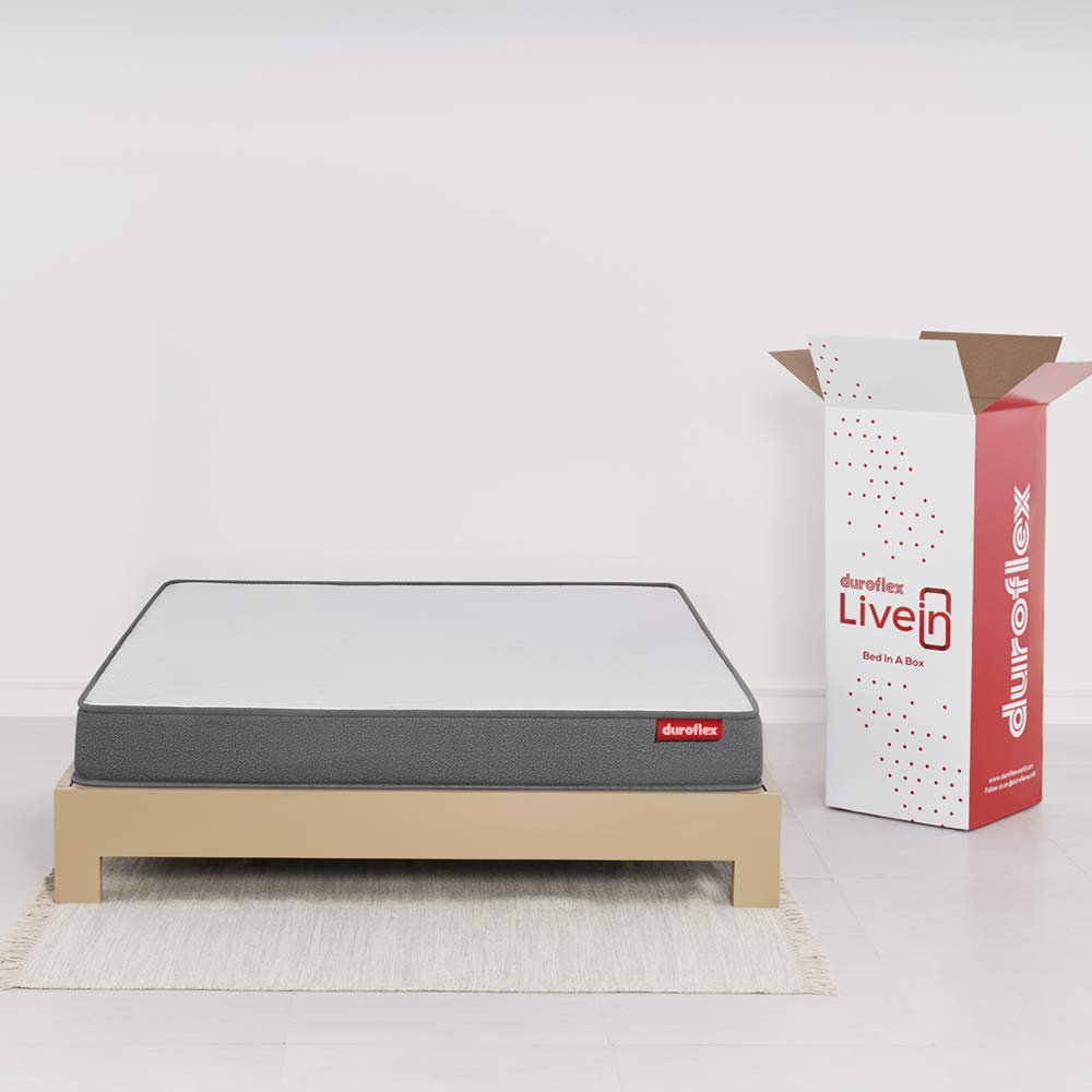 Latest Deal On Duroflex LiveIn - Anti Microbial Fabric 8 Inch Queen Size Memory Foam Mattress - Dealsified