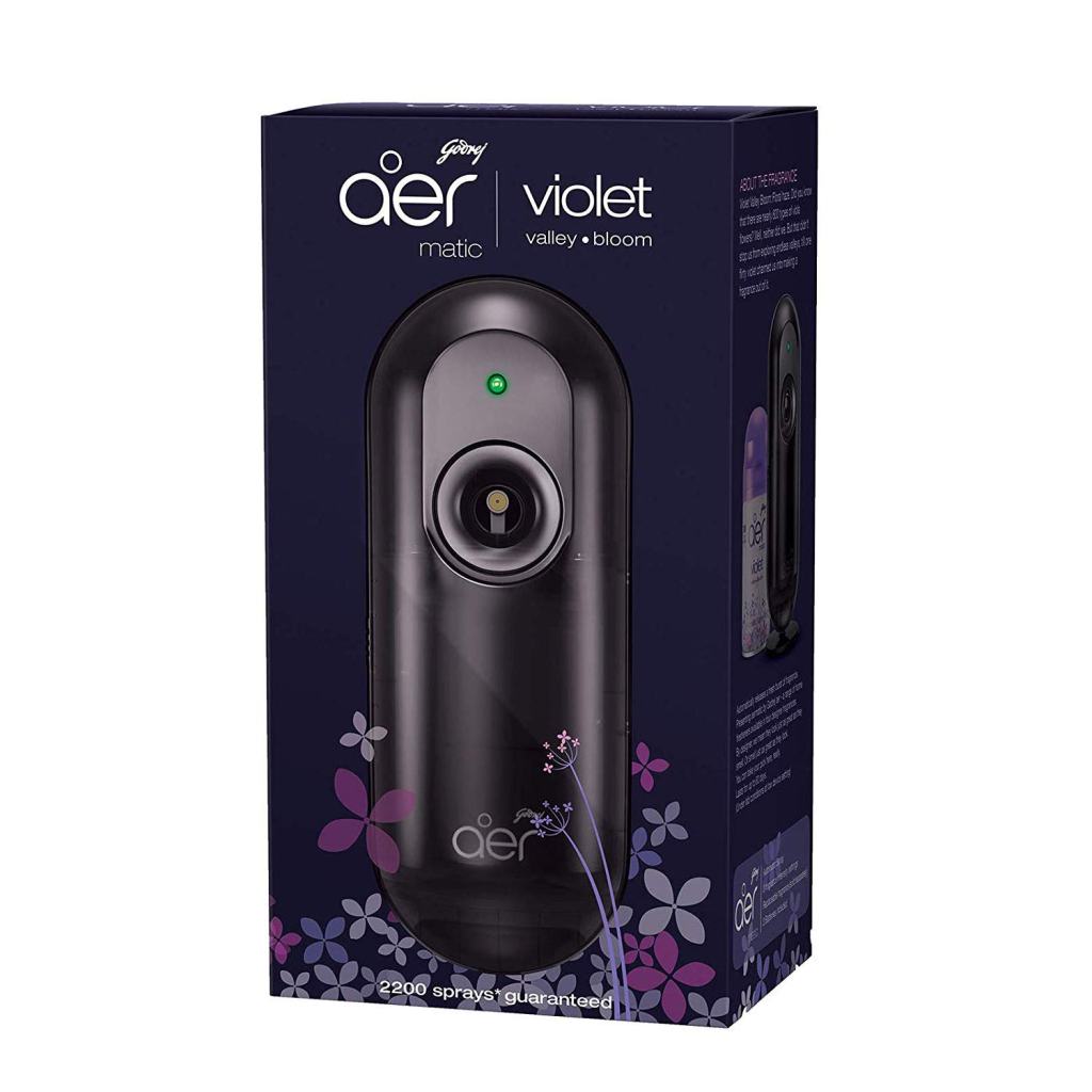 Godrej aer Matic, Automatic Air Freshener Kit with Flexi Control - Violet Valley Bloom (225 ml) Latest Deal On Godrej aer Matic, Automatic Air Freshener Kit with Flexi Control - Violet Valley Bloom (225 ml) - Dealsified