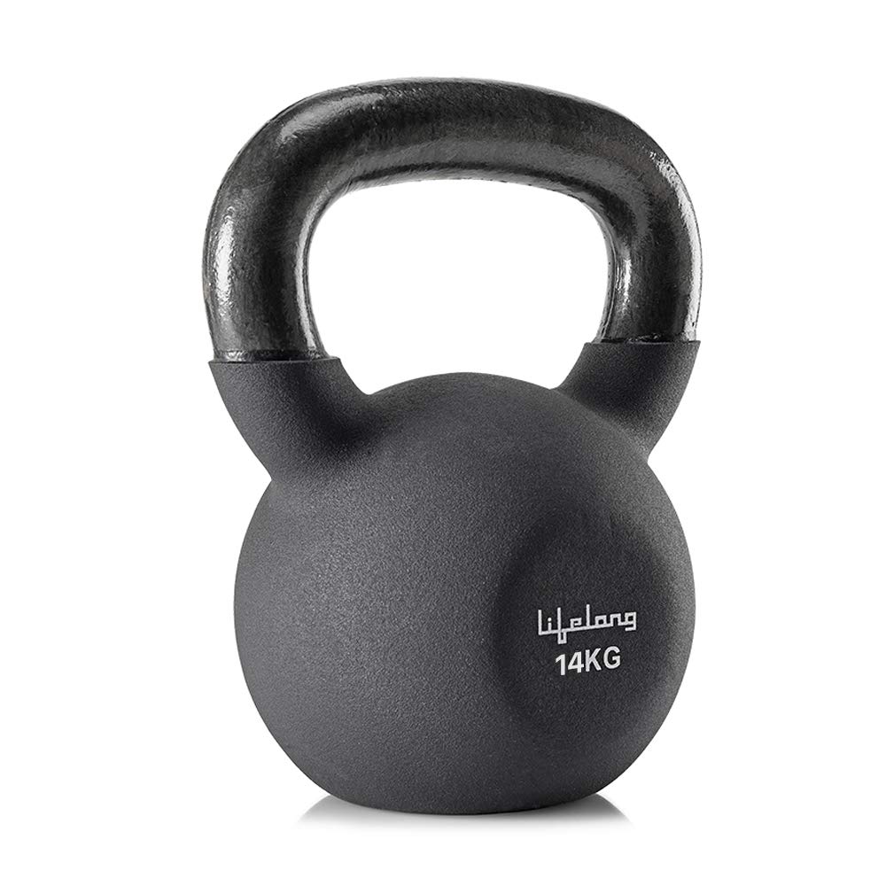 Lifelong Neoprene Cast Iron Kettlebell for Gym and Workout Black - 14Kgs Latest Deal On Lifelong Neoprene Cast Iron Kettlebell for Gym and Workout Black - 14Kgs - Dealsified