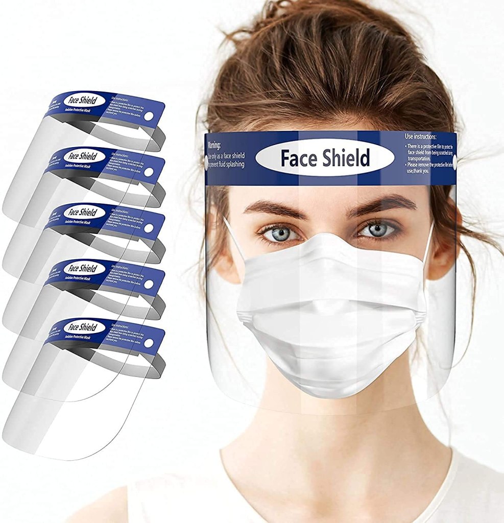 5 Pcs 300 Micron Heavy Duty Plastic Reusable Long Lasting Face Shield Latest Deal On 5 Pcs 300 Micron Heavy Duty Plastic Reusable Long Lasting Face Shield - Dealsified
