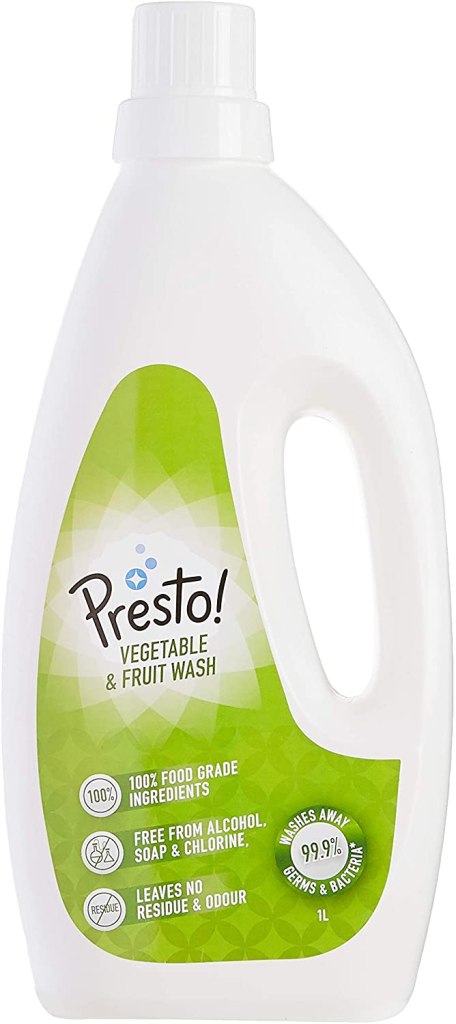 Latest Deal On Amazon Brand - Presto! Vegetable & Fruit Wash - 1 L - Dealsified
