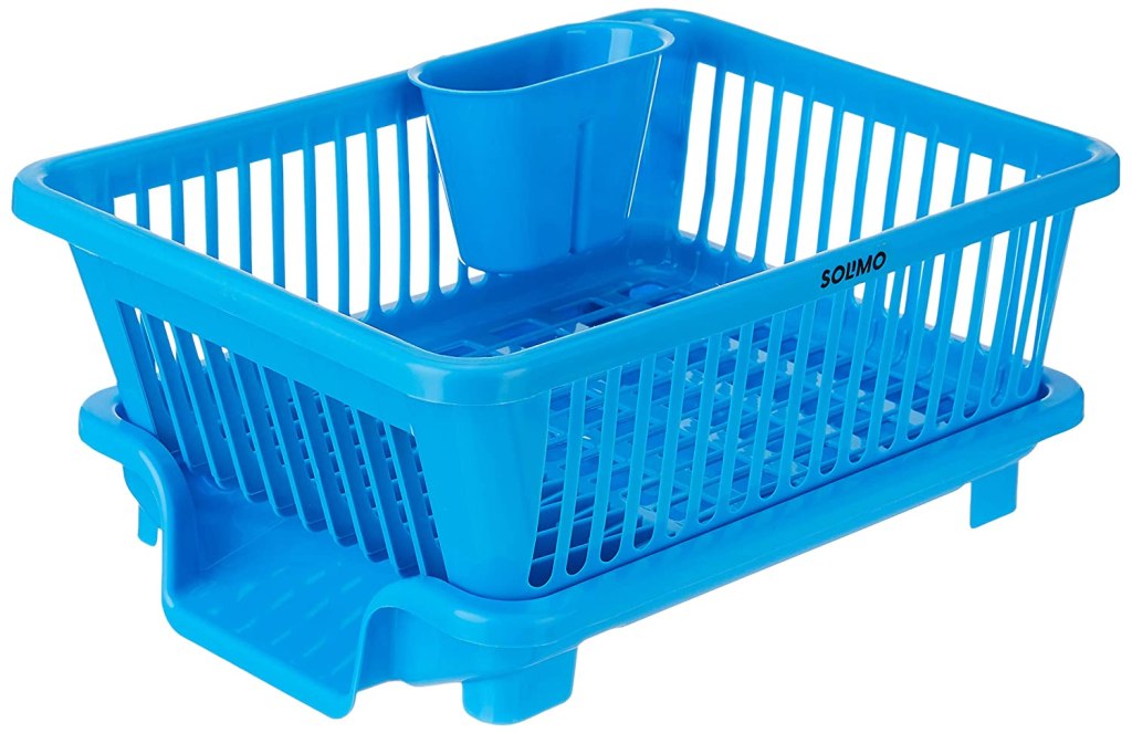 Latest Deal On Amazon Brand - Solimo Dish Drainer and Drying Rack for Kitchen - Dealsified