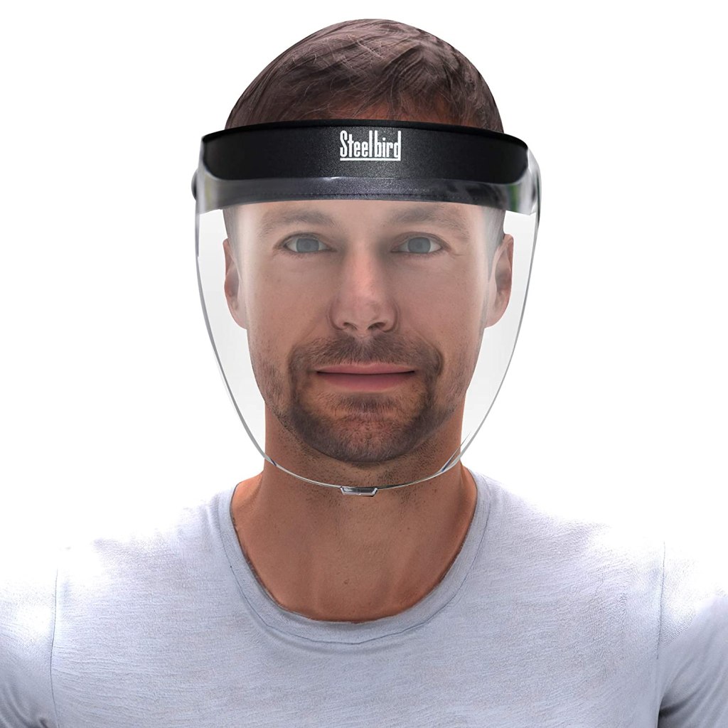 Latest Deal On Steelbird YS-20 Face Shield - Pack of 2 - Dealsified