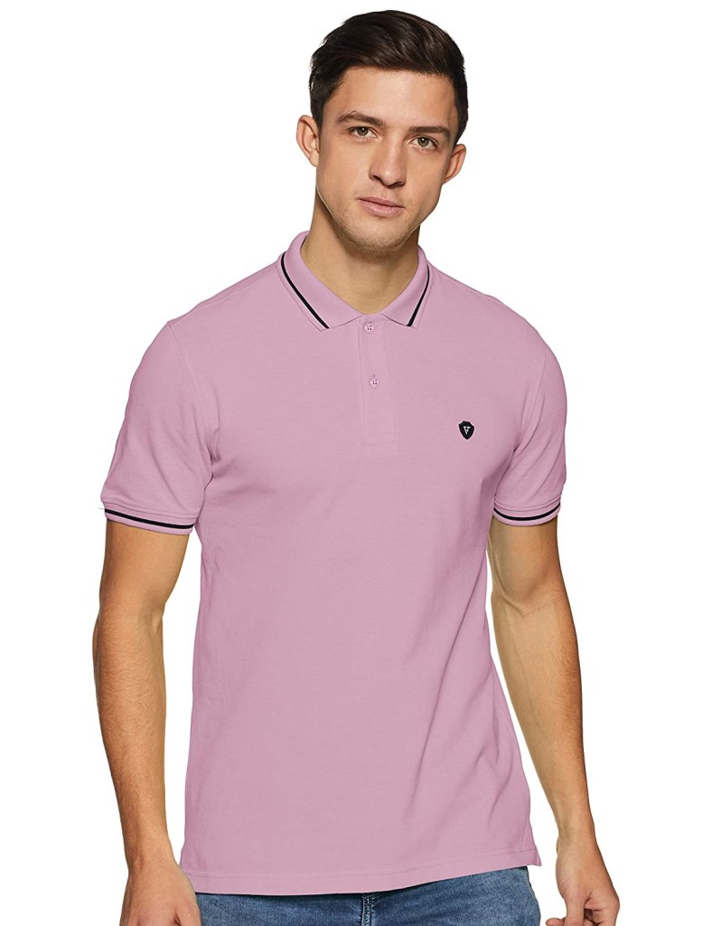 Latest Deal On Van Heusen Men's Solid Regular Fit Polo - Dealsified