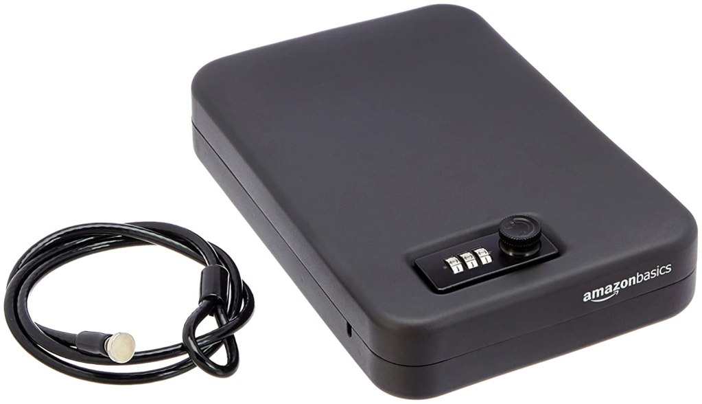 Latest Deal On Amazon Basics Portable Security Case Lock Box Safe - Dealsified