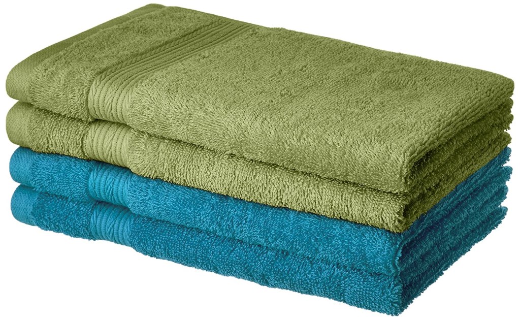 Amazon Brand - Solimo 100% Cotton 4 Piece Hand Towel Set Latest Deal On Amazon Brand - Solimo 100% Cotton 4 Piece Hand Towel Set - Dealsified