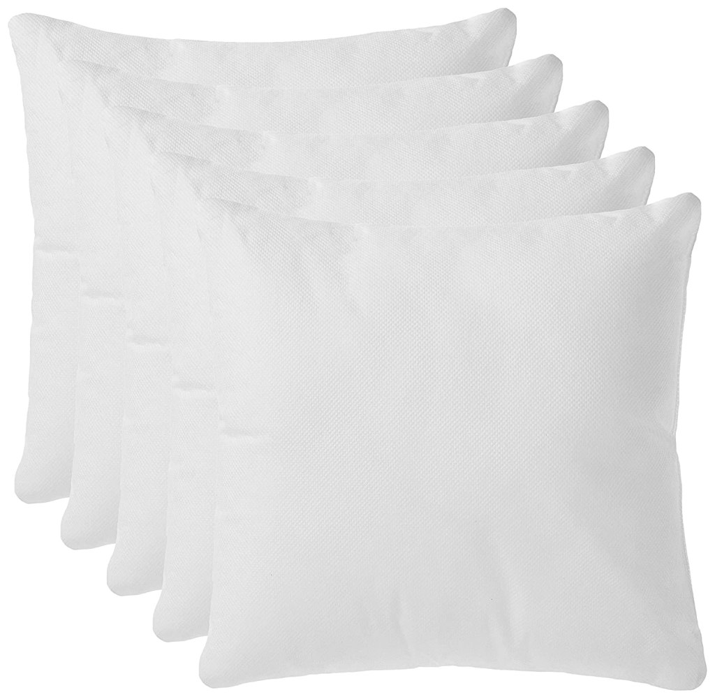 Latest Deal On Amazon Brand - Solimo Microfibre Filled Cushion (Set Of 5) - Dealsified