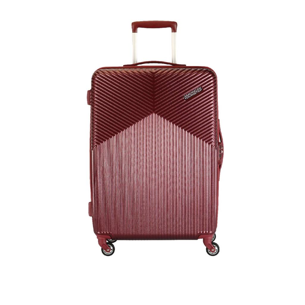 Latest Deal On American Tourister Georgia Polycarbonate Red Hardsided Check-in Luggage (FS3 (0) 00 003) - Dealsified