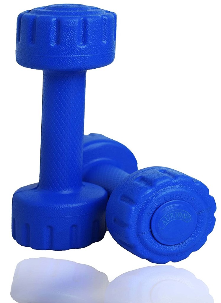 Latest Deal On Aurion Set of 2 PVC Dumbbells - Dealsified