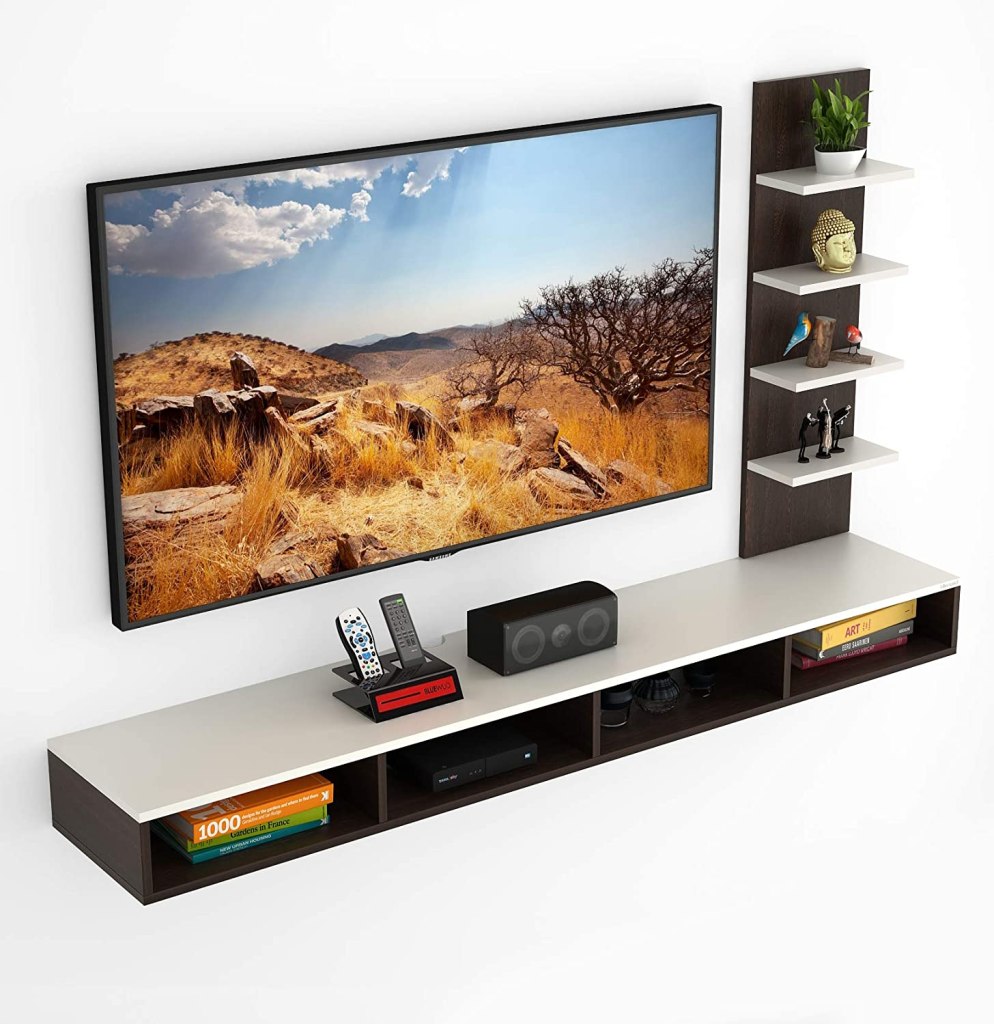 BLUEWUD Primax Engineered Wood TV Entertainment Wall Unit Latest Deal On BLUEWUD Primax Engineered Wood TV Entertainment Wall Unit - Dealsified