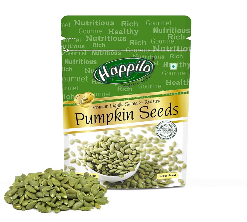 Latest Deal On Happilo Premium Pumpkin Seeds - Roasted, Lightly Salted Pouch, 200 g - Dealsified