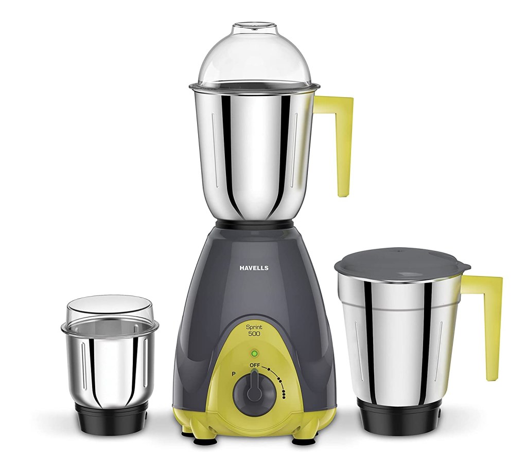 Latest Deal On Havells Sprint 500W Mixer Grinder with 3 Jars - Dealsified