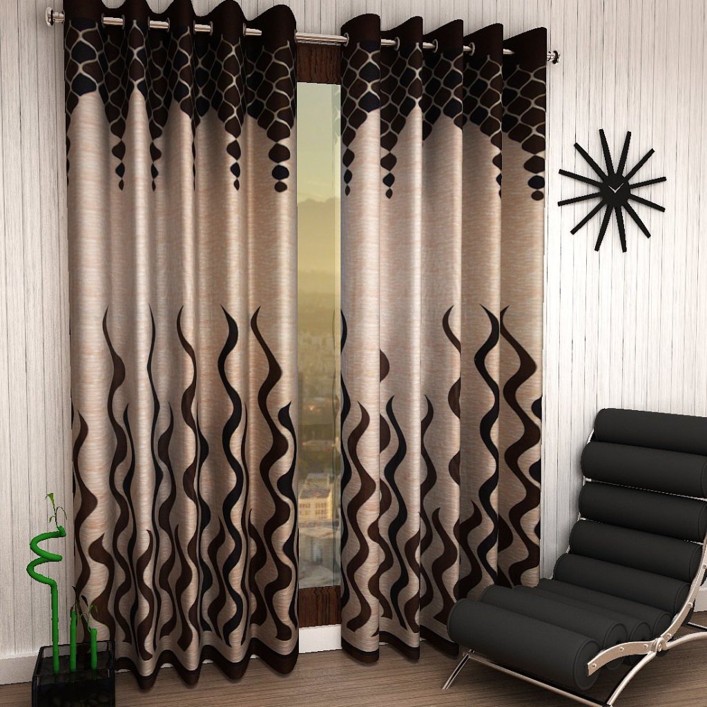 Latest Deal On Home Sizzler Eyelet Polyester Door Curtains ,7ft (Set of 2 - Dealsified