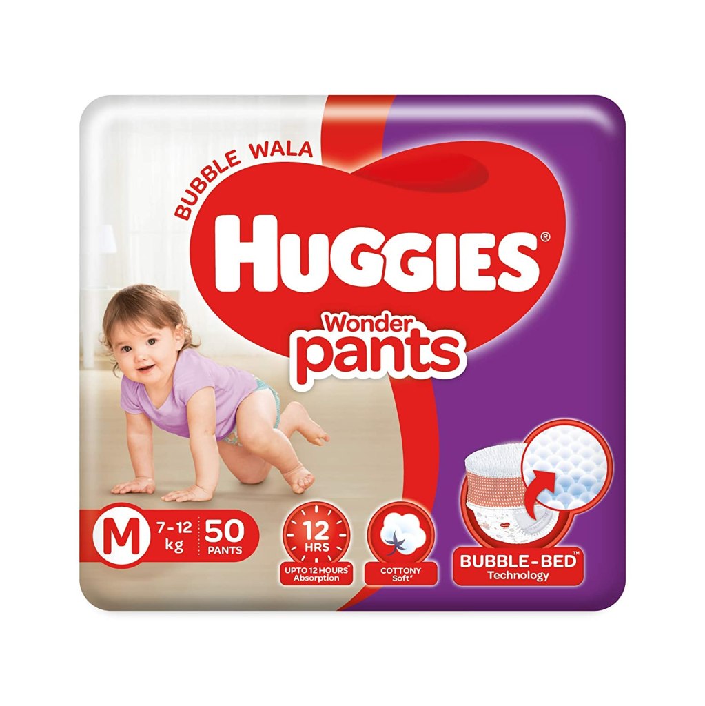 Latest Deal On Huggies Wonder Pants, Medium Size Diapers (7 - 12 kg), 50 Count - Dealsified