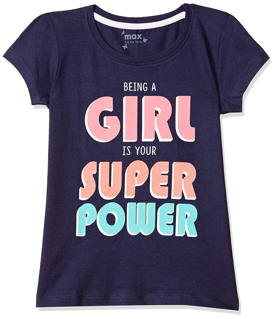 Latest Deal On Max Girls' Regular Fit T-Shirt - Dealsified