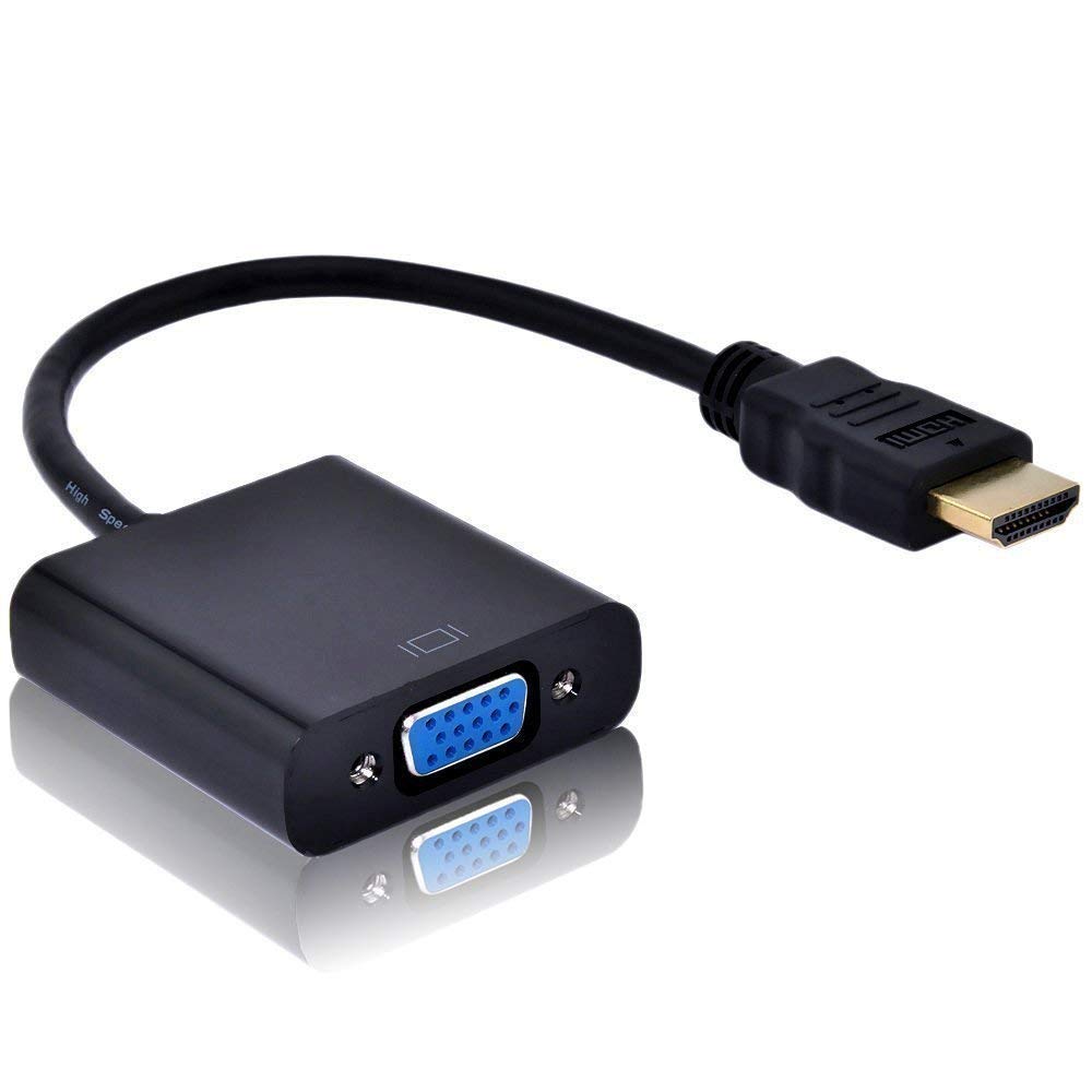Latest Deal On PremiumAV HDMI Male to VGA Female Video Converter Adapter Cable - Dealsified