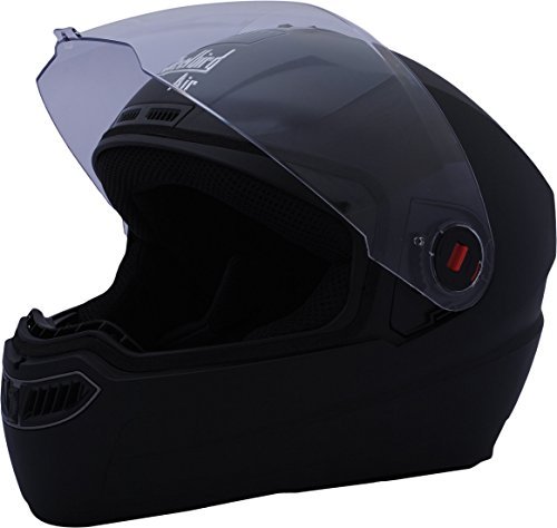 Latest Deal On Steelbird ABS Material Shell SBA-1 Matt Black Helmet with Plain Visor - Dealsified