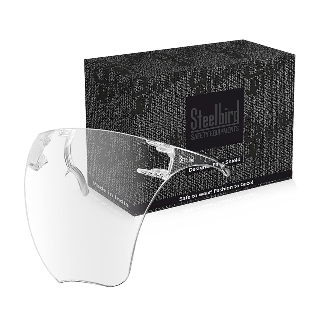 Latest Deal On Steelbird Goggle-Style UV Protected Polycarbonate Glass Face Shield - Dealsified