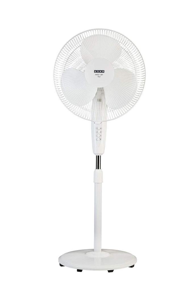 Usha Mist Air Icy 400mm Pedestal Fan (White) Latest Deal On Usha Mist Air Icy 400mm Pedestal Fan (White) - Dealsified