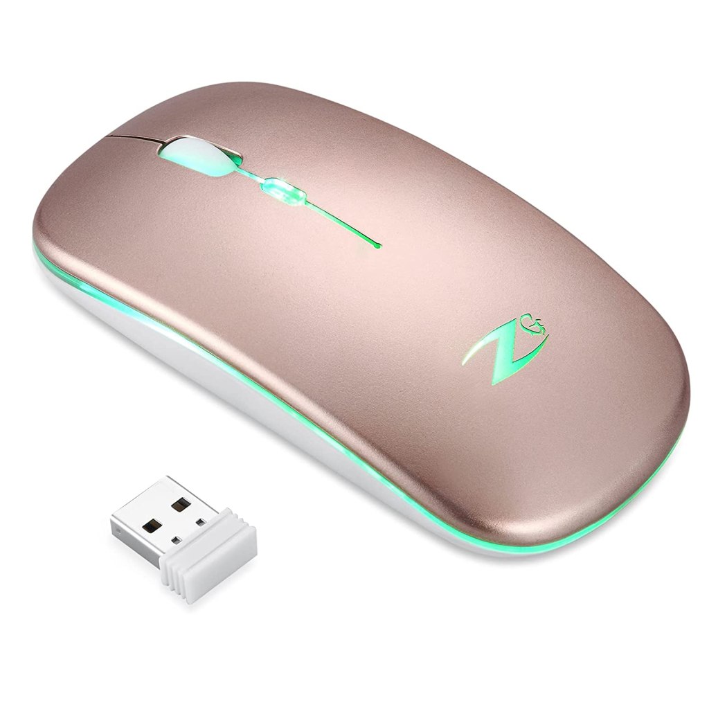 Zoook Blade Wireless Mouse - Rechargeable 7 Colour Gaming Mouse (Rose Gold) Latest Deal On Zoook Blade Wireless Mouse - Rechargeable 7 Colour Gaming Mouse (Rose Gold) - Dealsified