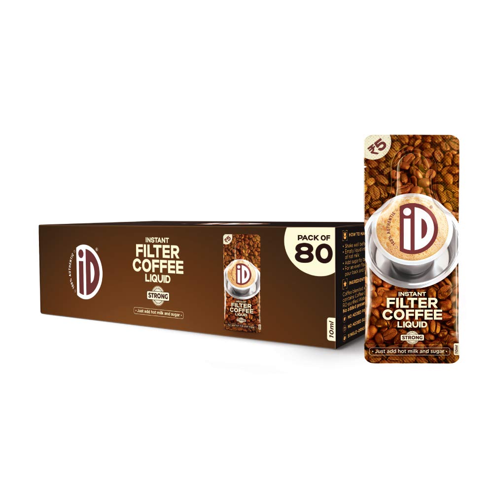 Best Deals on iD Instant Filter Coffee Liquid (10ml x Pack of 80) in