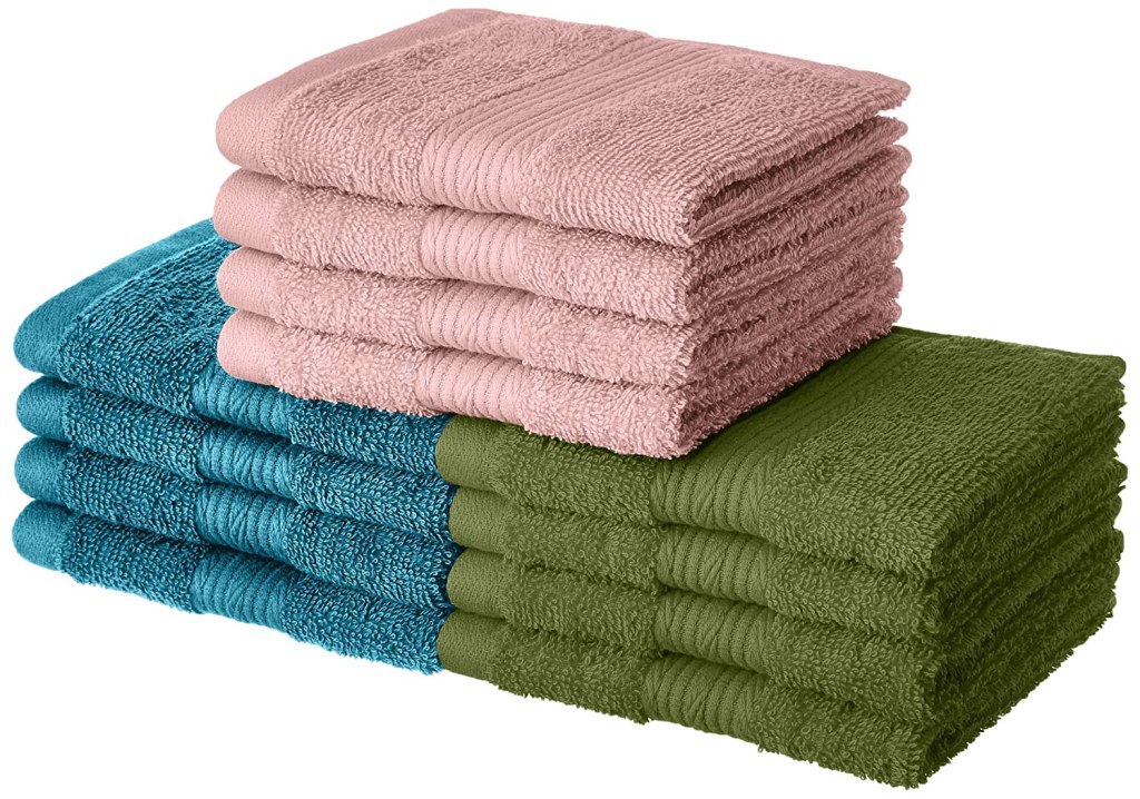 Latest Deal On Amazon Brand - Solimo 100% Cotton 12 Piece Towel Set - Dealsified
