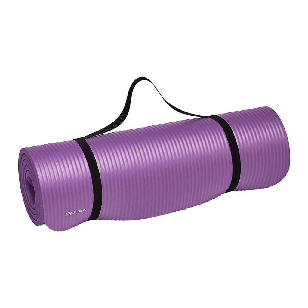 Latest Deal On AmazonBasics 13mm Extra Thick Yoga and Exercise Mat with Carrying Strap - Dealsified