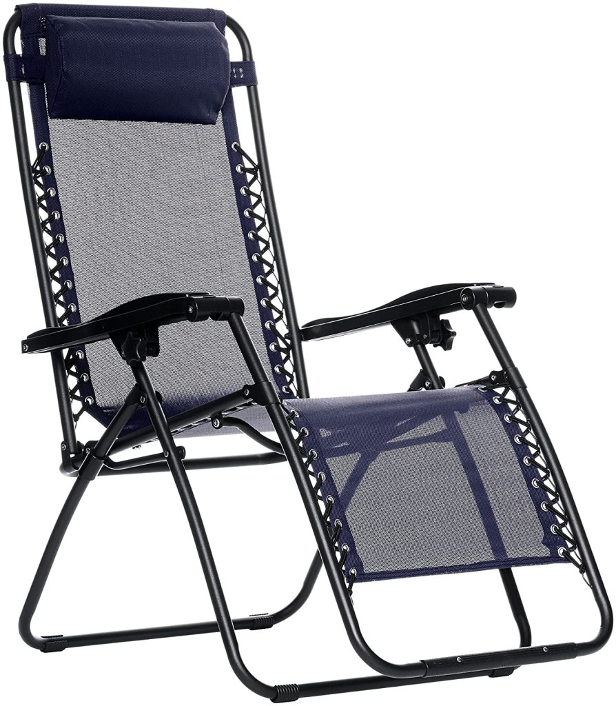AmazonBasics Zero Gravity Portable Reclining Lounge Chair Latest Deal On AmazonBasics Zero Gravity Portable Reclining Lounge Chair - Dealsified