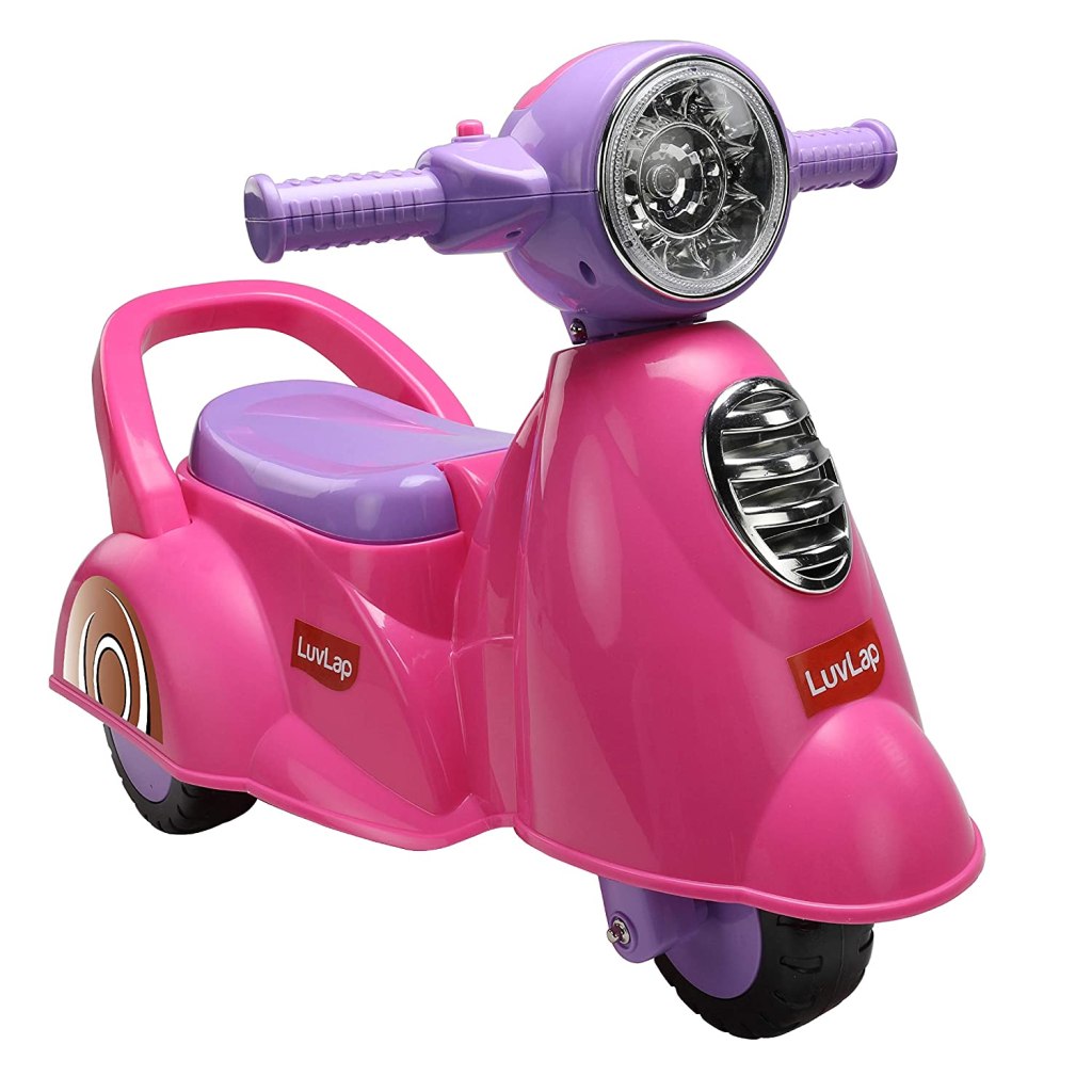 Latest Deal On Luvlap - 18519 Wheelie Scooter Ride On for Kids - Dealsified