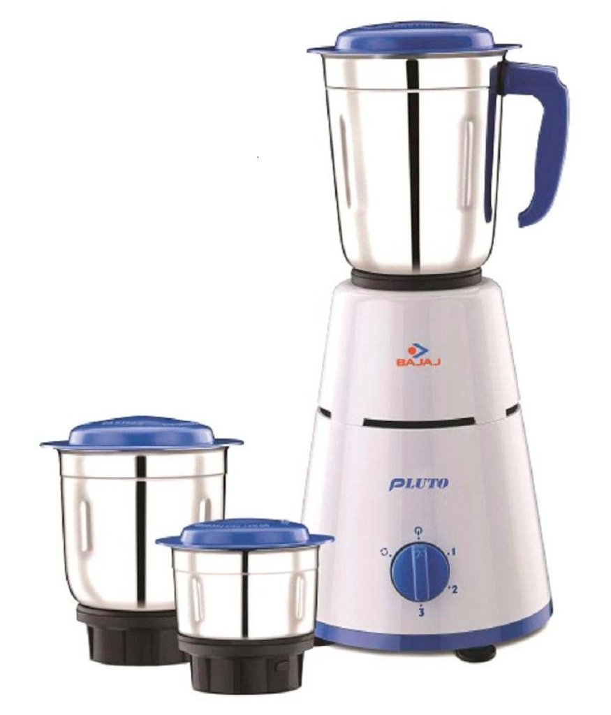 Bajaj Pluto 500-Watt Mixer Grinder with 3 Jars Latest Deal On Bajaj Pluto 500-Watt Mixer Grinder with 3 Jars - Dealsified