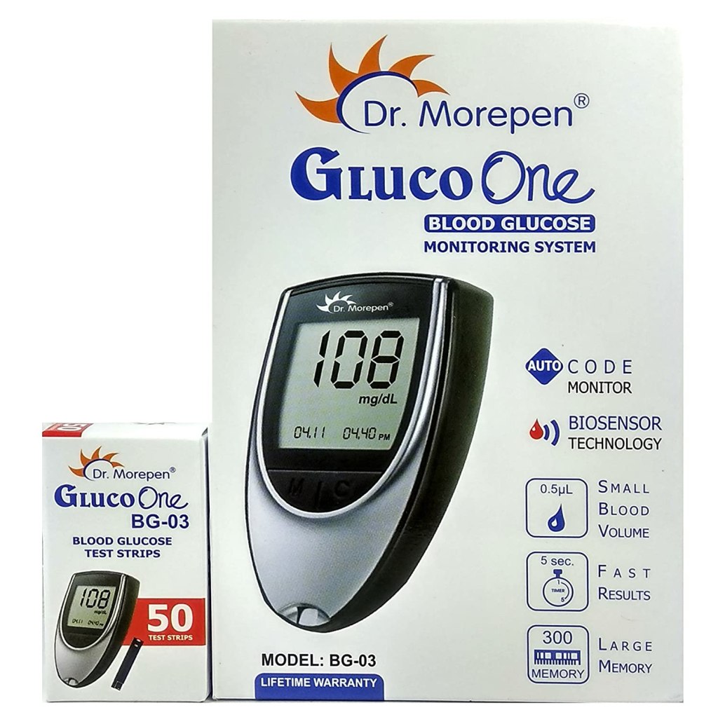 Latest Deal On Dr. Morepen BG-03 Gluco One Glucometer Combo, 50 Strips - Dealsified