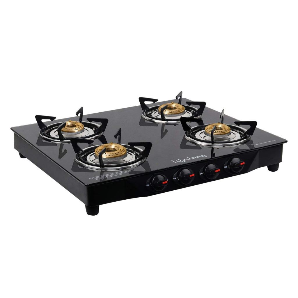 Lifelong Glass Top 4 Burner Gas Stove Latest Deal On Lifelong Glass Top 4 Burner Gas Stove - Dealsified