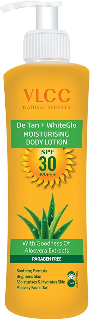 VLCC De Tan Plus White Glow Moisturising Body Lotion SPF 30 PA+++, 350ml Latest Deal On VLCC De Tan Plus White Glow Moisturising Body Lotion SPF 30 PA+++, 350ml - Dealsified